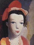 Marie Laurencin Woman wearing the roseal hat oil painting artist